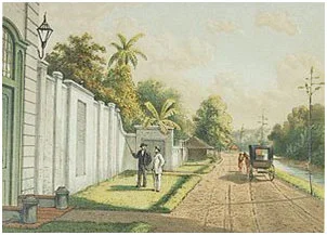 Lithography-of-the-Pieter-Erberveld-Memorial-by-Josias-Cornelis-Rappard-1888 Lithography of the Pieter Erberveld Memorial by Josias Cornelis Rappard - 1888