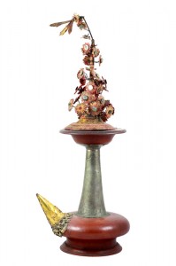 Tall Balinese Kendi with decorations