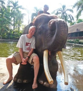 Bill with elephant