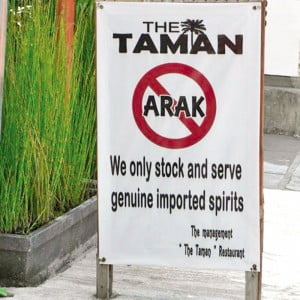 No-Arak Sign