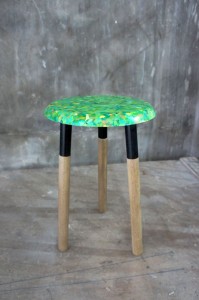 Stool Made from Recyclable Rubbish