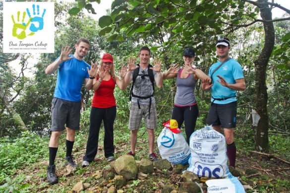 Hikers Collecting Rubbish on Gunung Parang