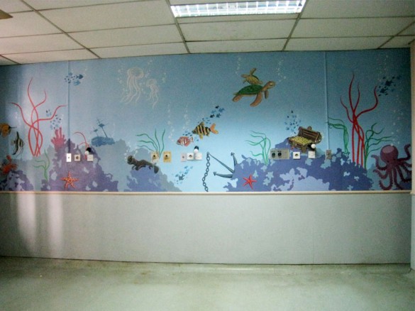 Hospital Room with Mural Painting