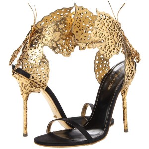 Sergio Rossi Filligree Butterfly sandals