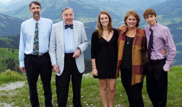 Simens family with Grandpa Simens