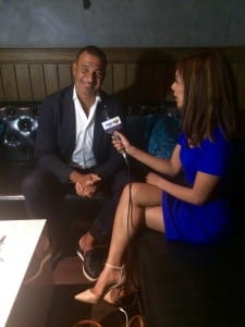 Nicole interviewing Ruud Gullit