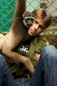 Chanee and a gibbon