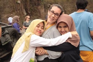 New Colombo Plan student Nicole Winter on a study tour to Indonesia | Courtesy of DFAT