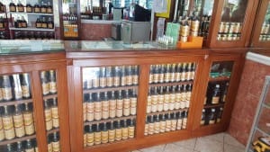 Organic honey sold at Madu Pramuka