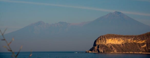 The idyllic view of mountain in Sumbawa