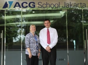 Dr. Tasker with, Vice Principal of ACG Primary, Sarah-Jane Green