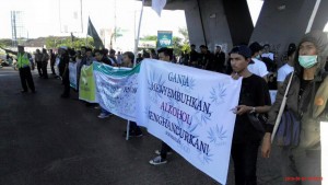 LGN at the Global Marijuana March in Makassar