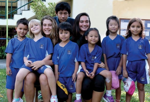 Bali Island School students