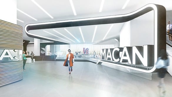 Preliminary Rendering of Museum MACAN's entrance | Photo by MET Studio Design Ltd. 