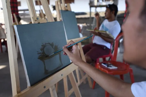 Painting | Photo by British Council Feri Latief