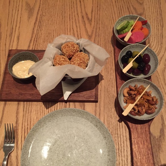 Prawn Fritters and Selection of Snacks