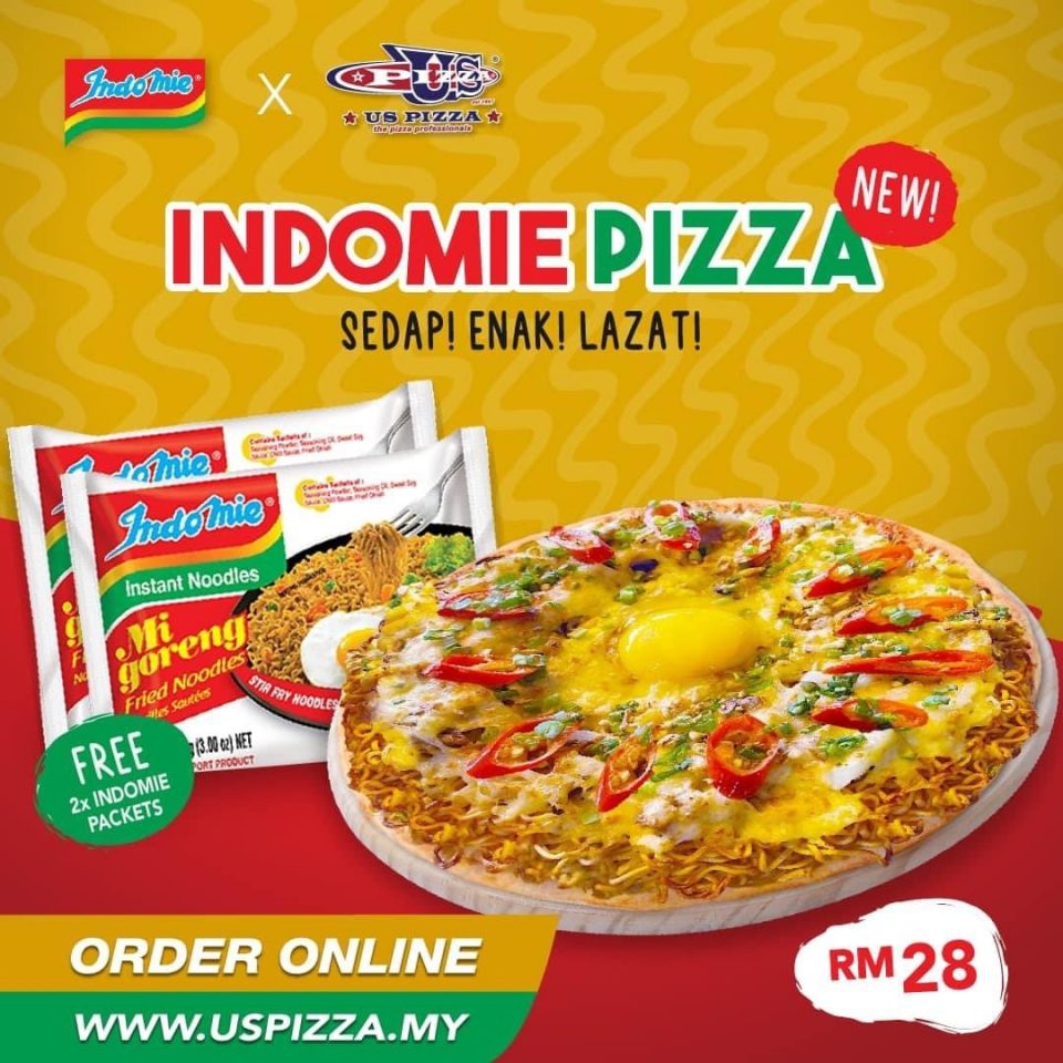 First Indomie Pizza  in the World Available in Malaysia 