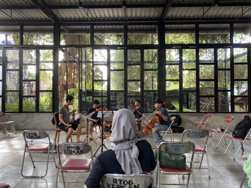 Markanskey String Quartet rehearsals.