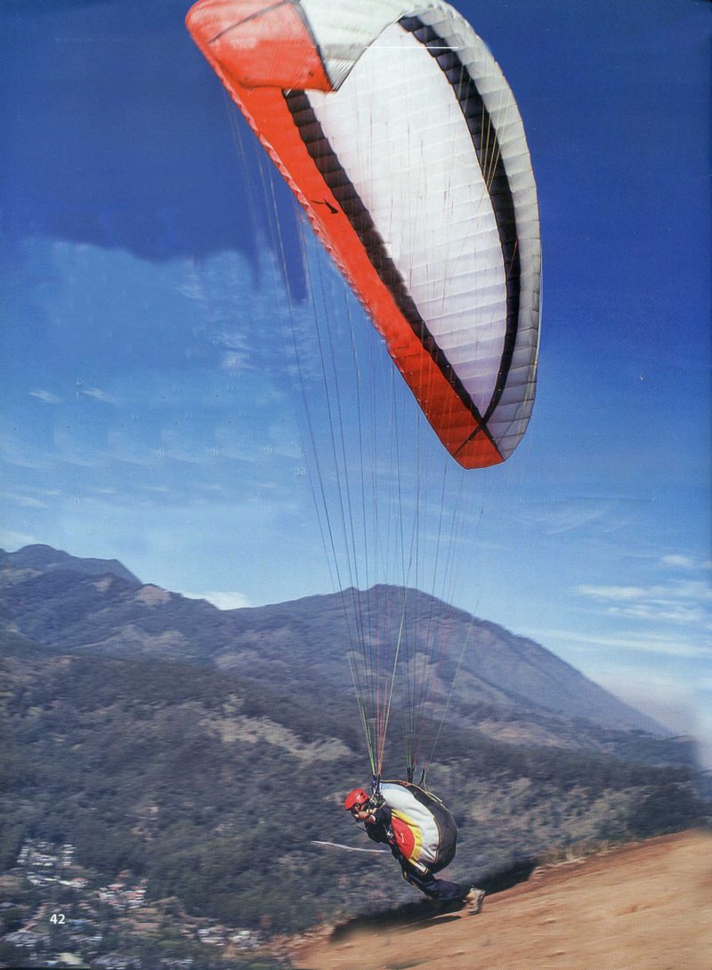 Paragliding at Banyak Mountain