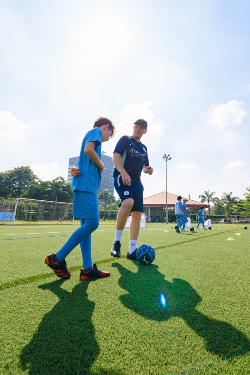 MCFC coach visit at British School Jakarta