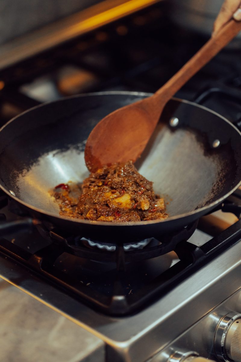 rendang cooking 