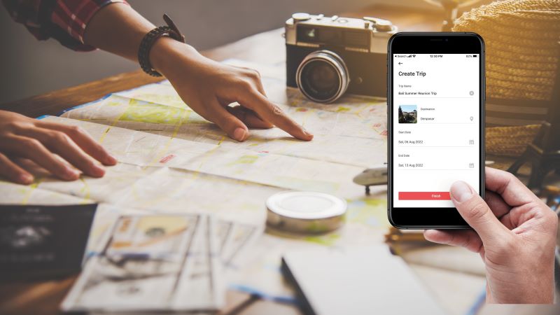 Trip planning with Ezeego App