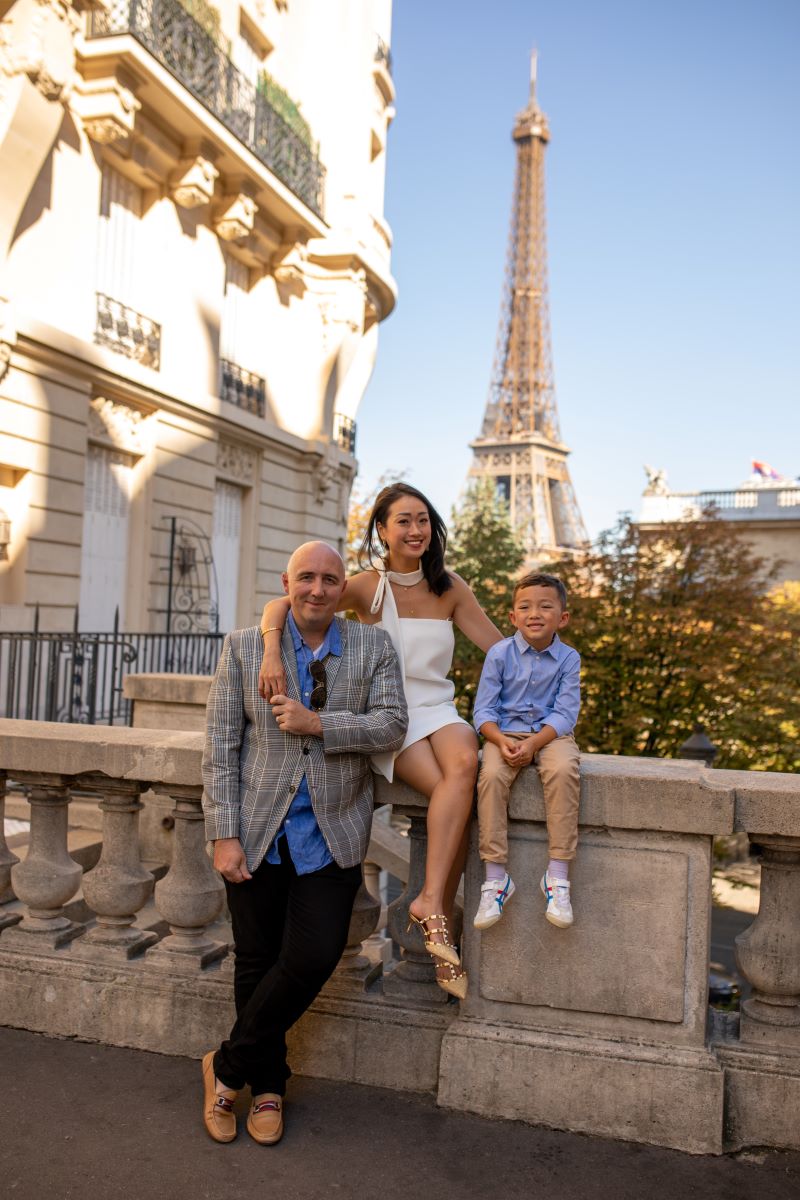 Evan Burns and family 