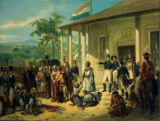 El arresto del príncipe Diponegoro 