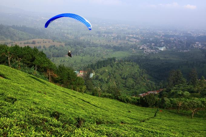 Paragliding in Puncak Bogor