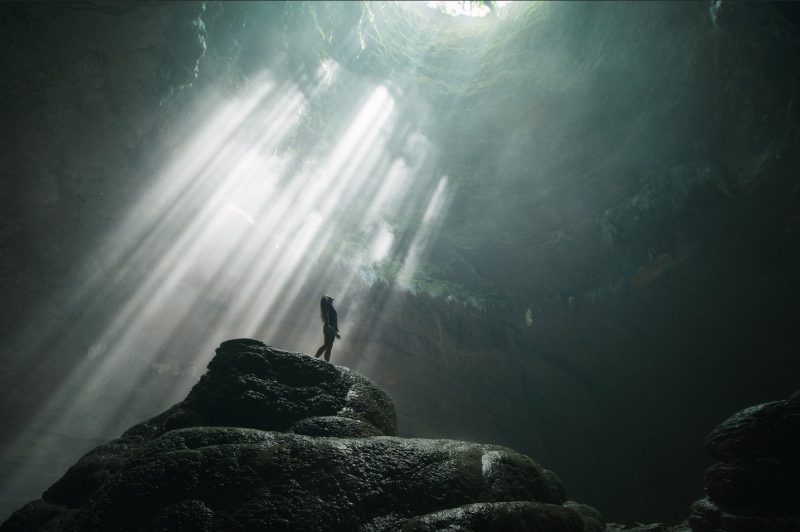 Trekking at Jomblang Cave