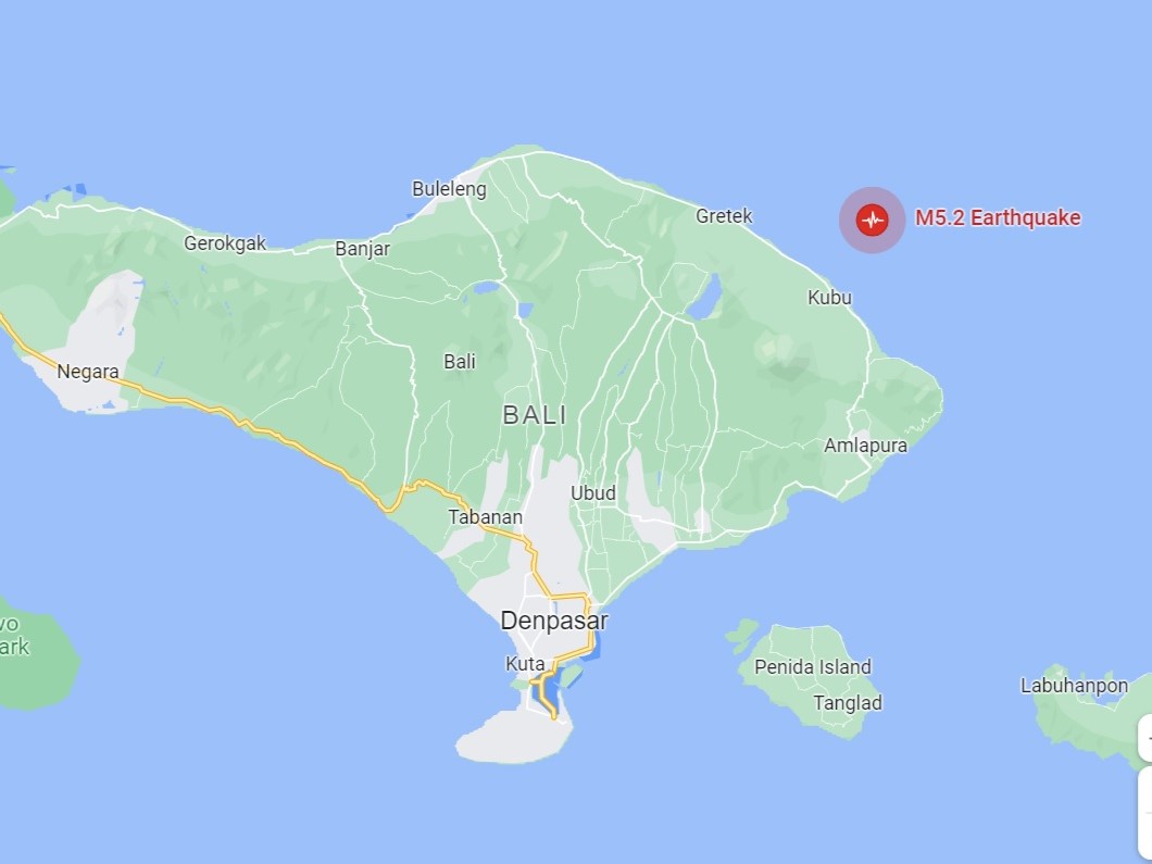 An earthquake hits the northeast of Bali, and the shocks are felt all over the island