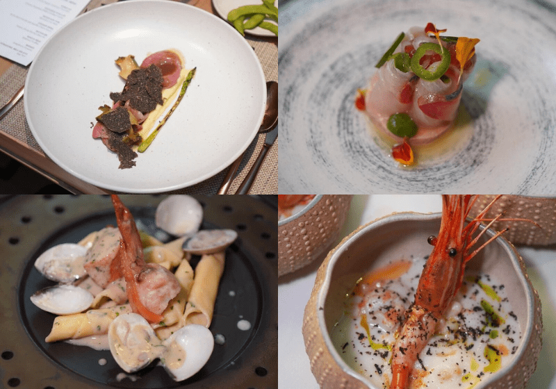 Dishes by Chef Alvin Leung