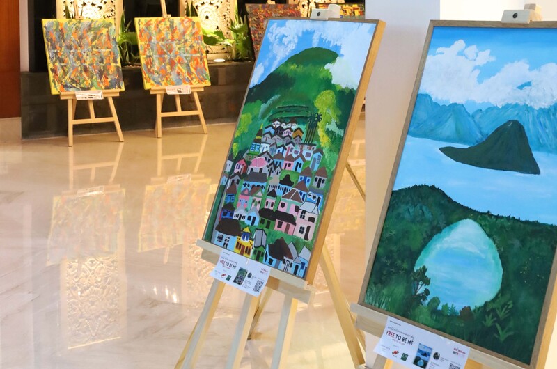 painting exhibition at Gran Melia Jakarta