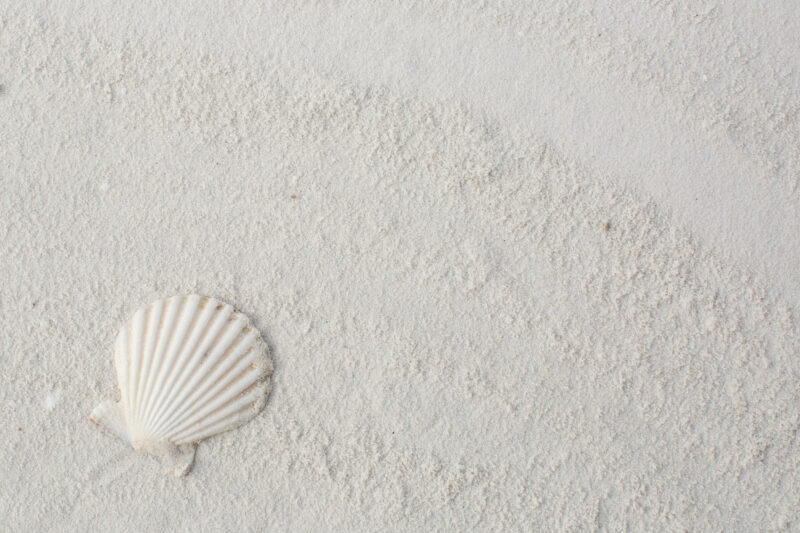Sand and shell of Belitung Island