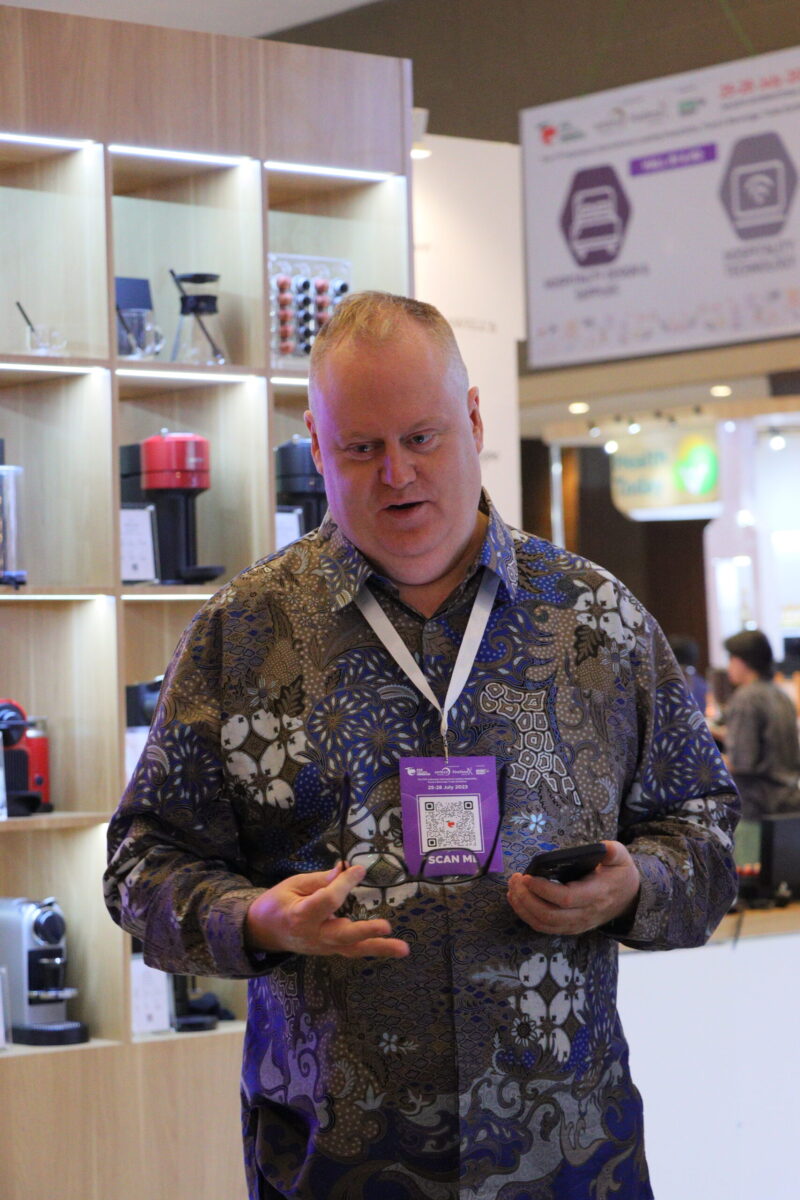 Mark Senior, Vice President of Kanmo Group, the official distributor of Nespresso in Indonesia