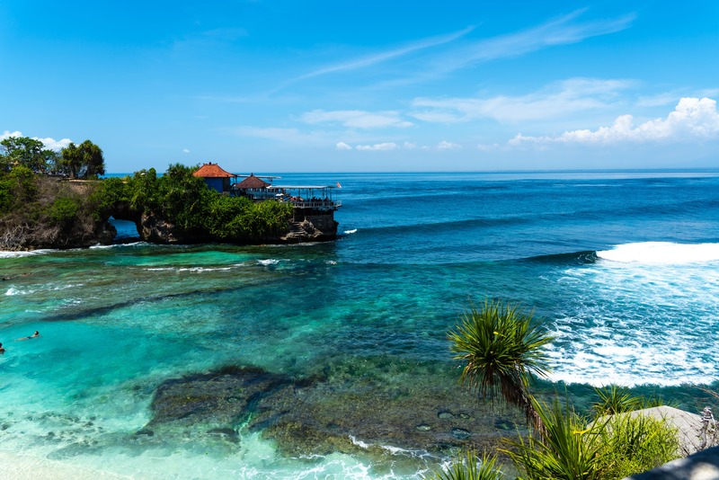 View of Mahana Point on Nusa Ceningan