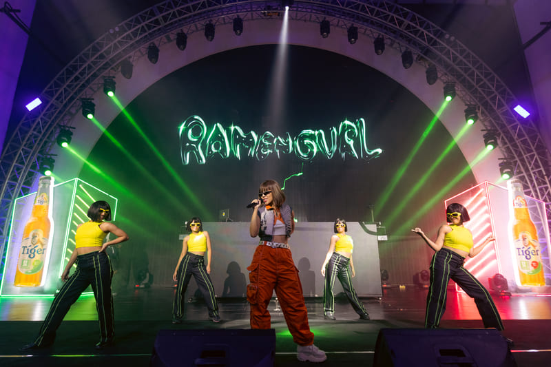 Ramengvrl's electrifying performance of her latest single 'Bossy' perfectly embodied the bold and authentic spirit of Tiger Soju Flavoured Lager