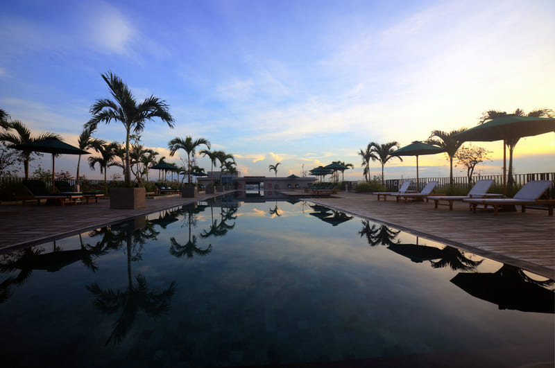 Cross Paasha Bali Seminyak - Outdoor Swimming Pool with the View