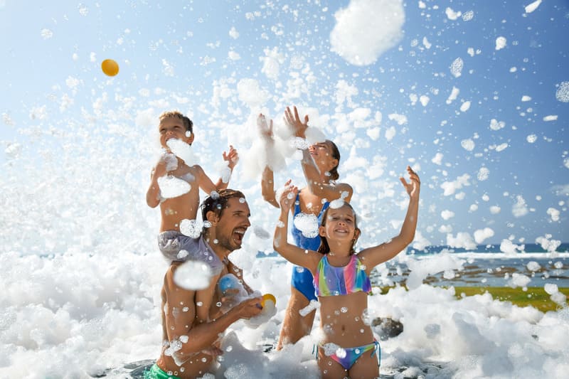 Family Foam Party at Roosterfish Beach Club