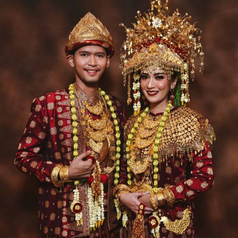 Songket used as wedding clothes