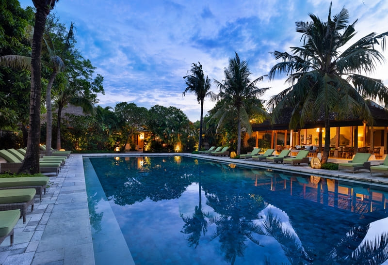 The Charming Sunset Vibe at the Sudamala Resort's Swimming Pool