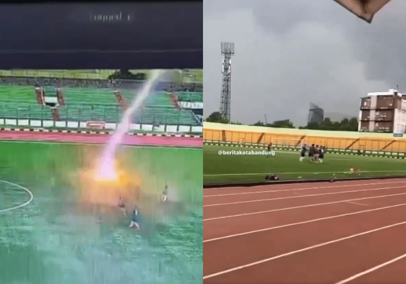 Lightning Strike Kills Local Man in Siliwangi Stadium, Bandung