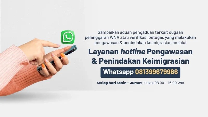 Indonesian Immigration Launches Hotline to Report Foreigners' Suspicious Activities