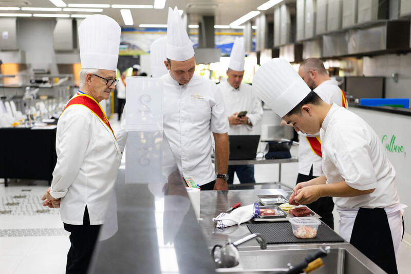 Aspiring Chefs Showcasing Their Culinary Skills in French Cuisine