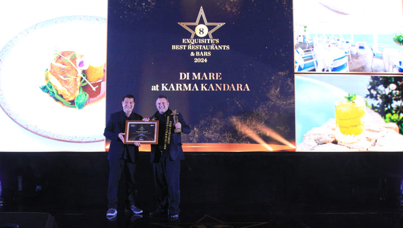 Karma Kandara's di Mare Restaurant shines in Exquisite's Best Restaurants and Bars Awards