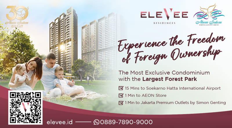 Why EleVee Condominium Alam Sutera is Attractive to Expats