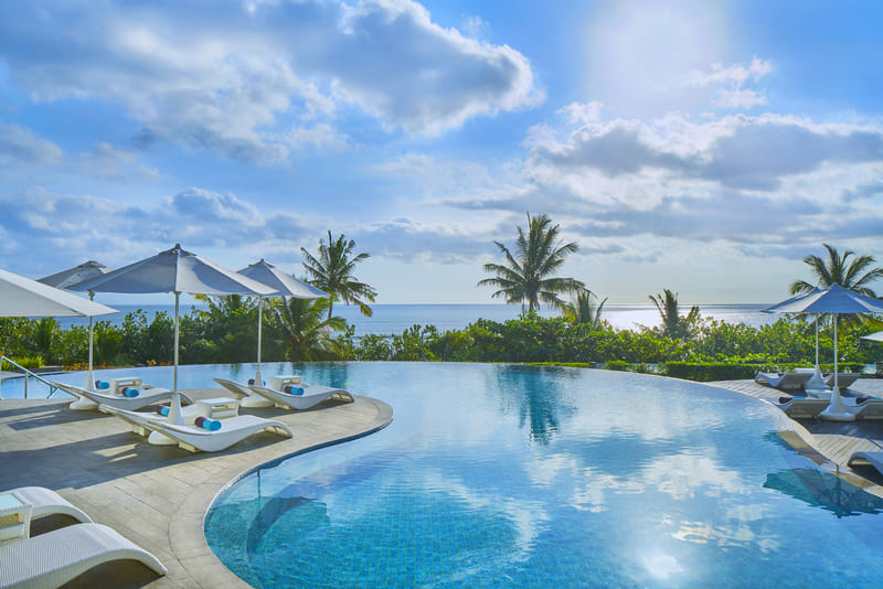 Outdoor Pool with an Ocean View