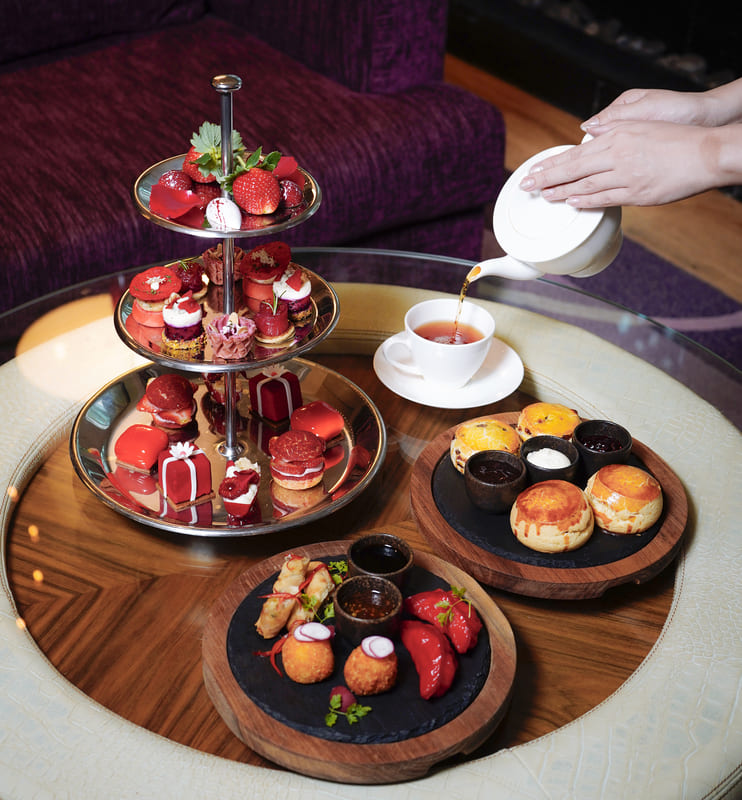 Red-Themed Afternoon Tea