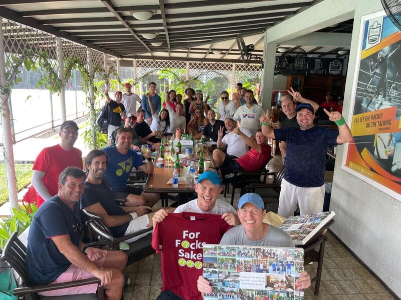 farewell Jakarta Expat Tennis Ladder member 