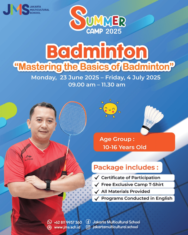 JMS Badminton Summer Camp